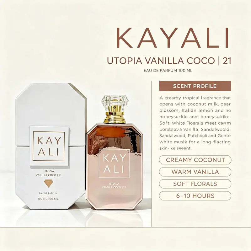 KAYALI UTOPIA VANILLA COCO 21 Eau De Parfum Intense, 100 Ml