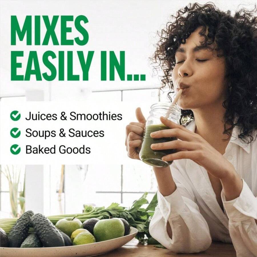 Daily Greens Superfood Powder With 40+ Plant Ingredients & 125 Million CFUs Probiotics – Unflavored Wellness Blend