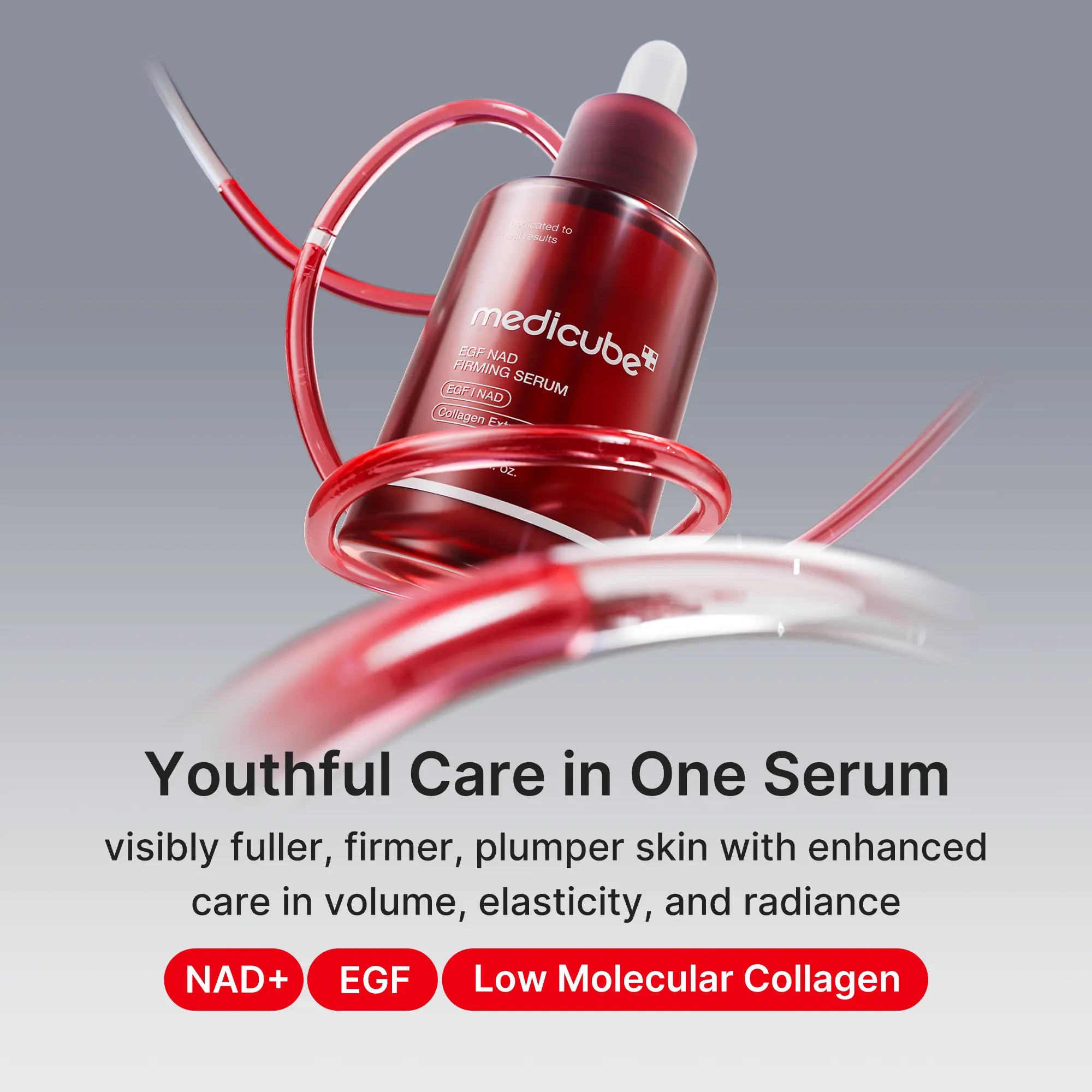 [NEW] [medicube] NAD+ EGF Firming Serum | NAD+, EGF, Collagen Extract, Anti-aging, Plumping, Radiance Boosting Serum | Cares for Look of Fine Lines, Skin Elasticity & Firmness For Youthful-looking Skin (30ml / 1.01 fl. oz.) | Korean Skincare, K-Beauty