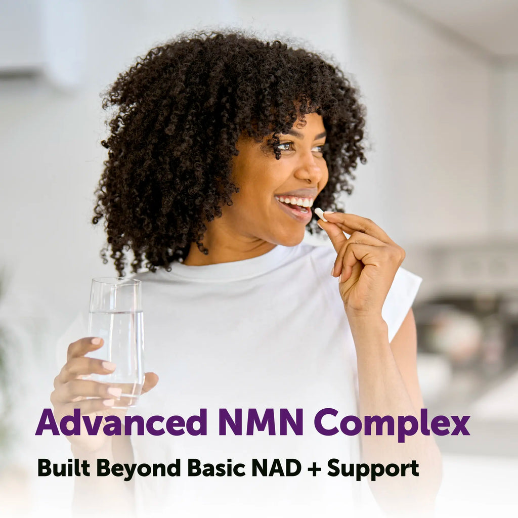 Micro Ingredients NMN Complex 1,000mg Per Serving, 10-1 Complex, Zero Filler, Pure NMN 500mg with Vitamin C, Resveratrol, CoQ10, TMG, Quercetin, & Glutathione | NAD+ Supplement Precursor