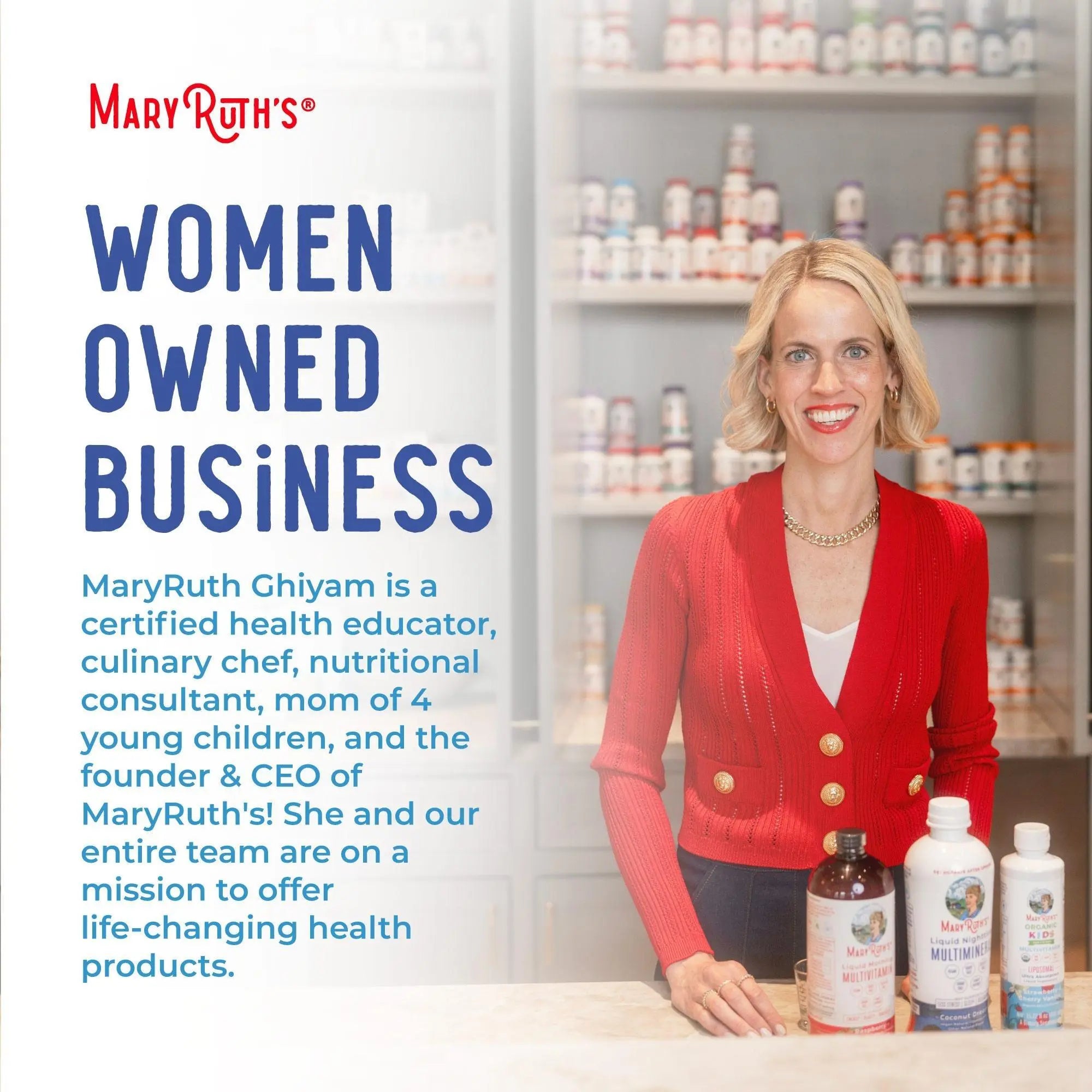 MaryRuth’s Hair Care & Wellness Bundle – Daily Liquid Hair Formula 16 oz & Liquid Morning Multivitamin + Hair Growth Peach Mango