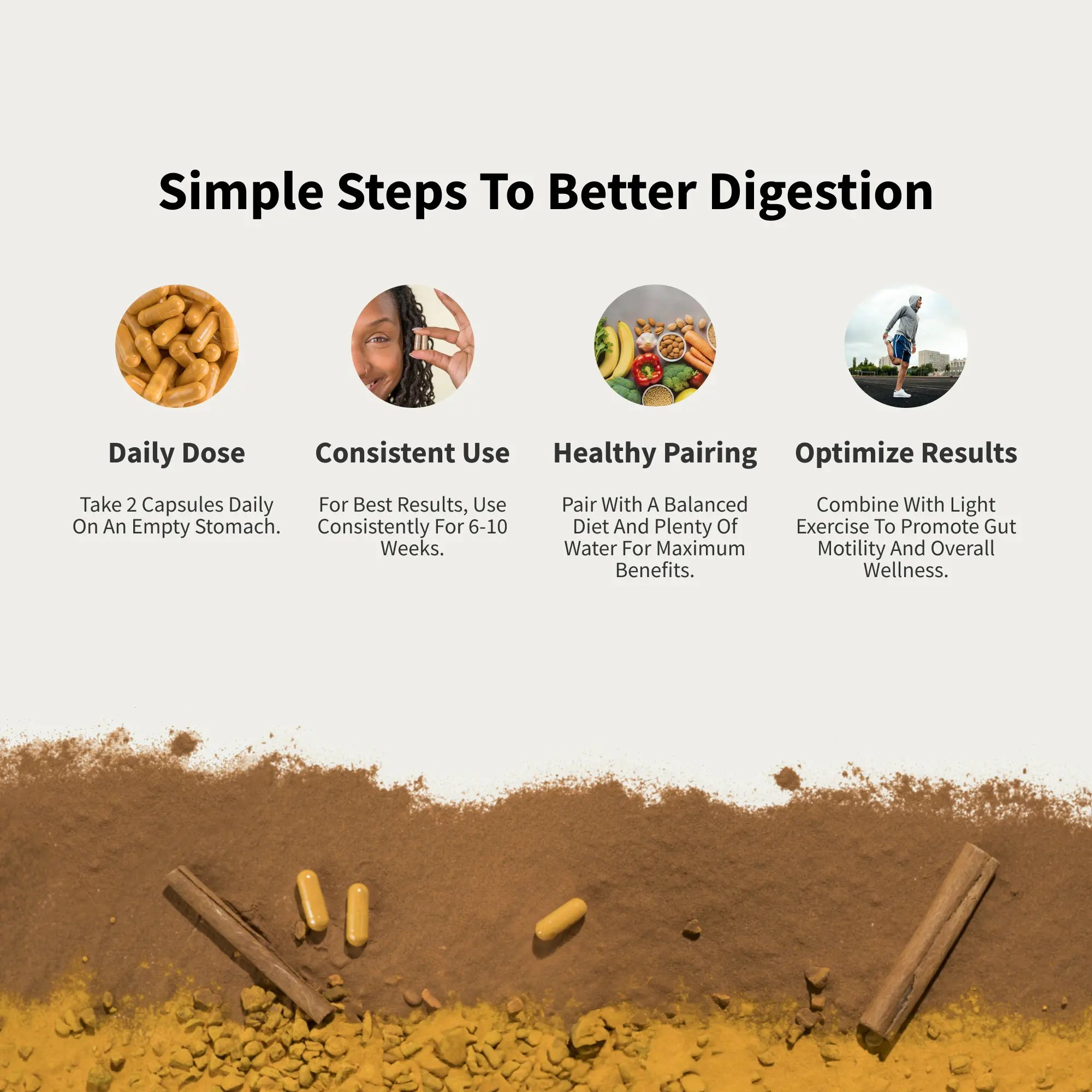 Snap Supplements - Gut Health - 30 Servings - Natural Supplement Capsules Edible Dietary