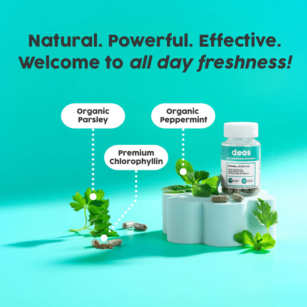 Full Body Deodorant Supplement | DEOS Internal Deodorant Full Body | Multi Pack