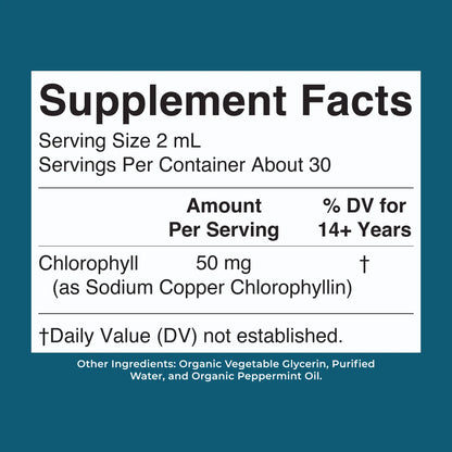 MaryRuth's Vegan Chlorophyll Liquid Drops - Non-Diluted Liquid Chlorophyll - Mulberry Derived Supplement - Non-GMO - Delicious Minty Flavor - 2 Fl Oz