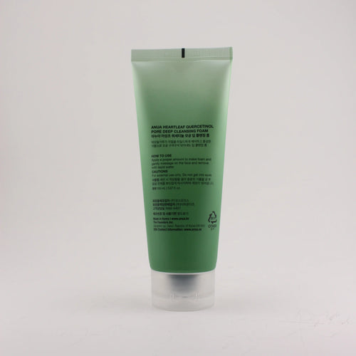 Anua Heartleaf Quercetinol Pore Deep Cleansing Foam 150ml - Fragrance-Free Gentle Facial Cleanser for Facial Cleansing, Oil Control, Soothing Radiant Skin Repair & Moisture Balance with Green Tea & Quercetin