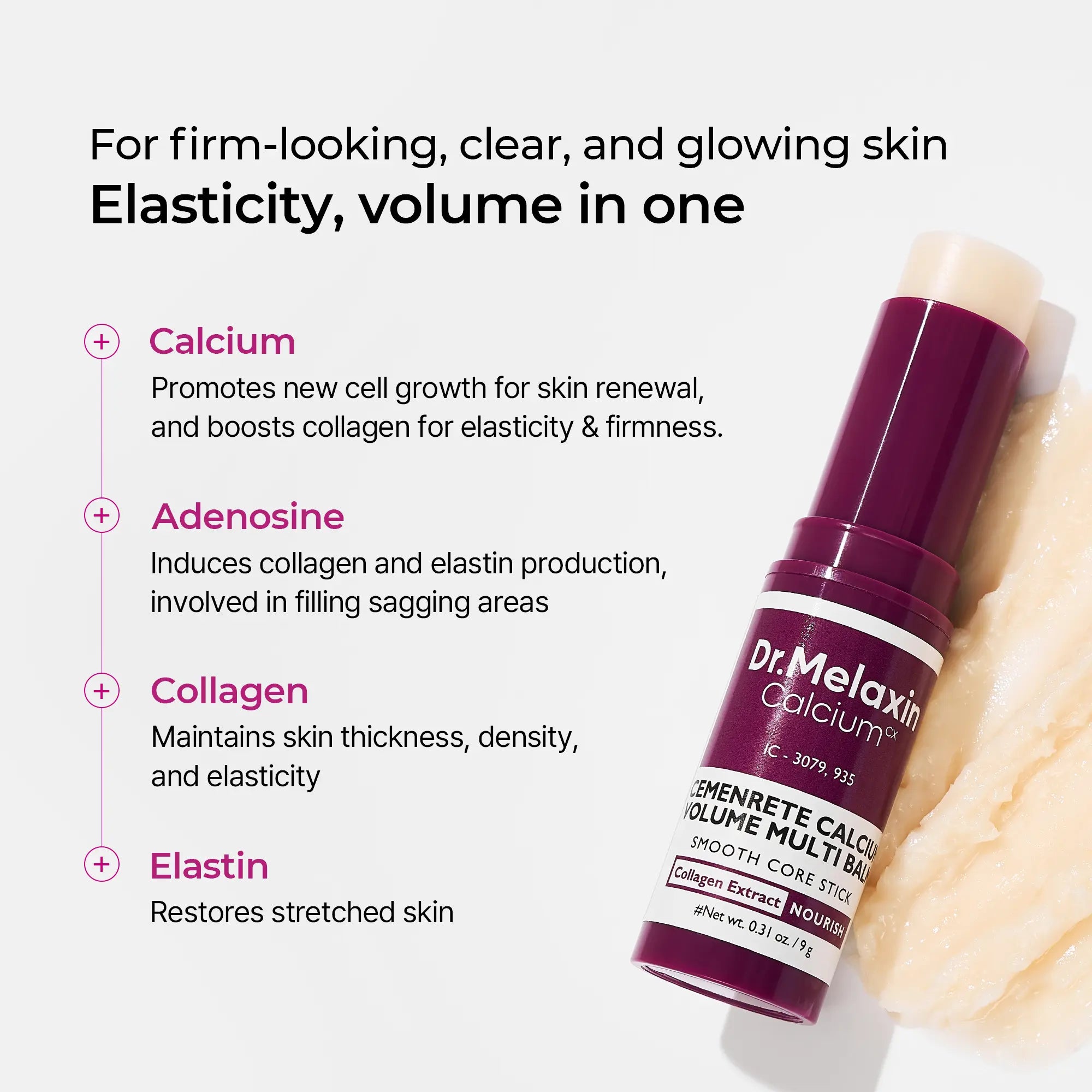Two-Piece Set Cactox & Collagen Multi Pore Firming Duo with Cactus Cooling & Eye Care Stick for Visible Pore Refining and Skin Repair