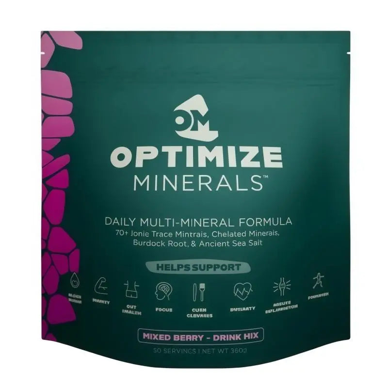 OPTIMIZE MINERALS Daily Multi-Mineral Formula 30 Day Supply - 70+ Essential Trace Minerals，Composite cellulose improves health and wellness