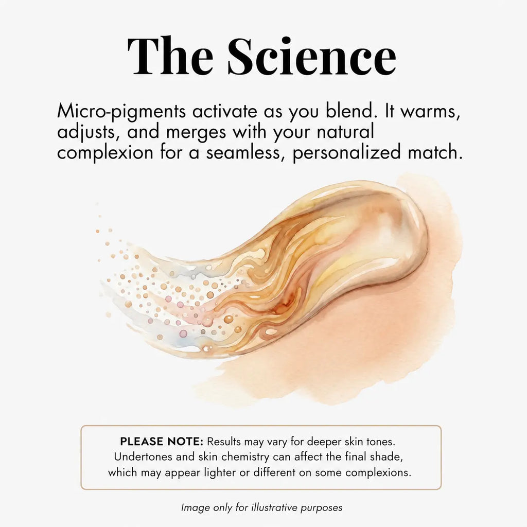 SMOOCHE Color Changing Liquid Foundation for Fair to Light Skin Tones, SPF 15 | Lightweight Hydrating Face Makeup