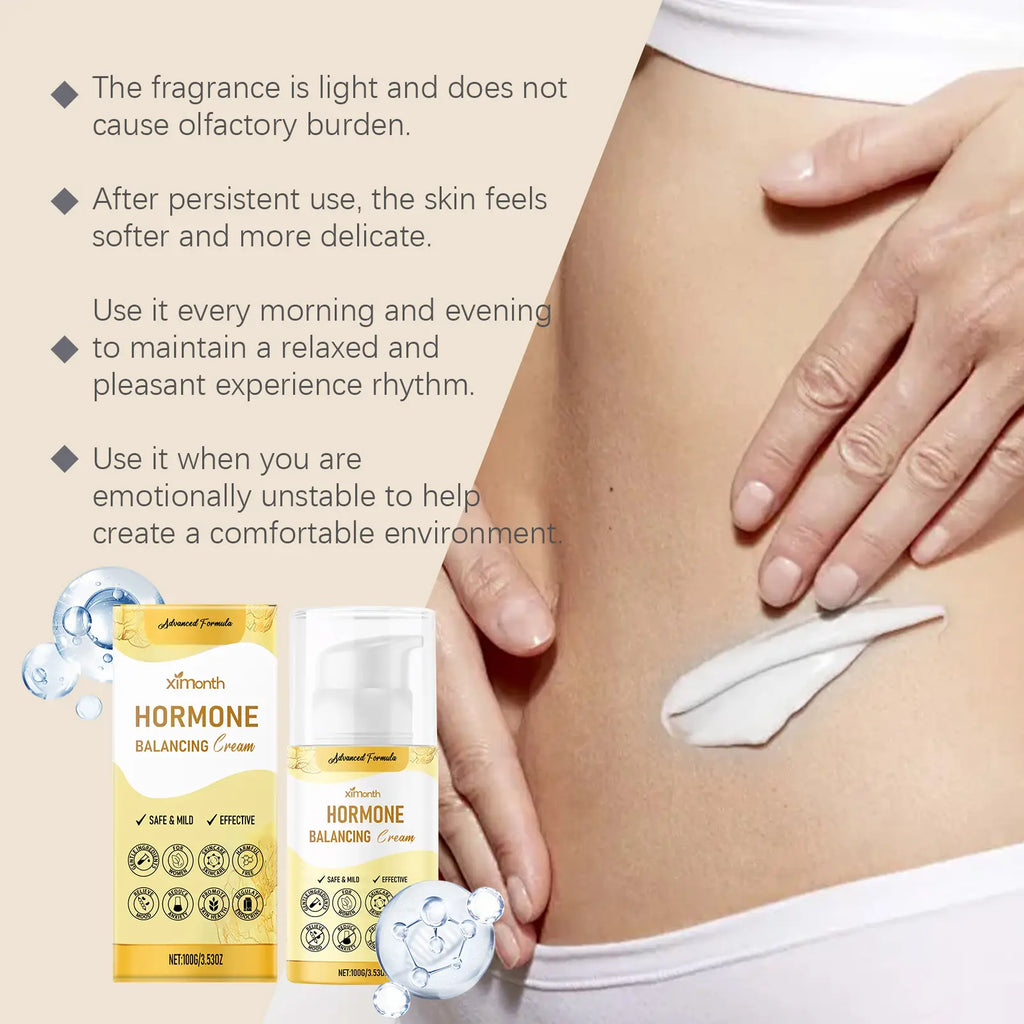 Hormone Balancing Cream for Women 100g – Advanced Natural Formula – Helps Balance Hormones Naturally – Relieves Menopause Symptoms, Hot Flashes, Night Sweats & Mood Swings – Safe & Mild Progesterone Cream – Daily Wellness Support