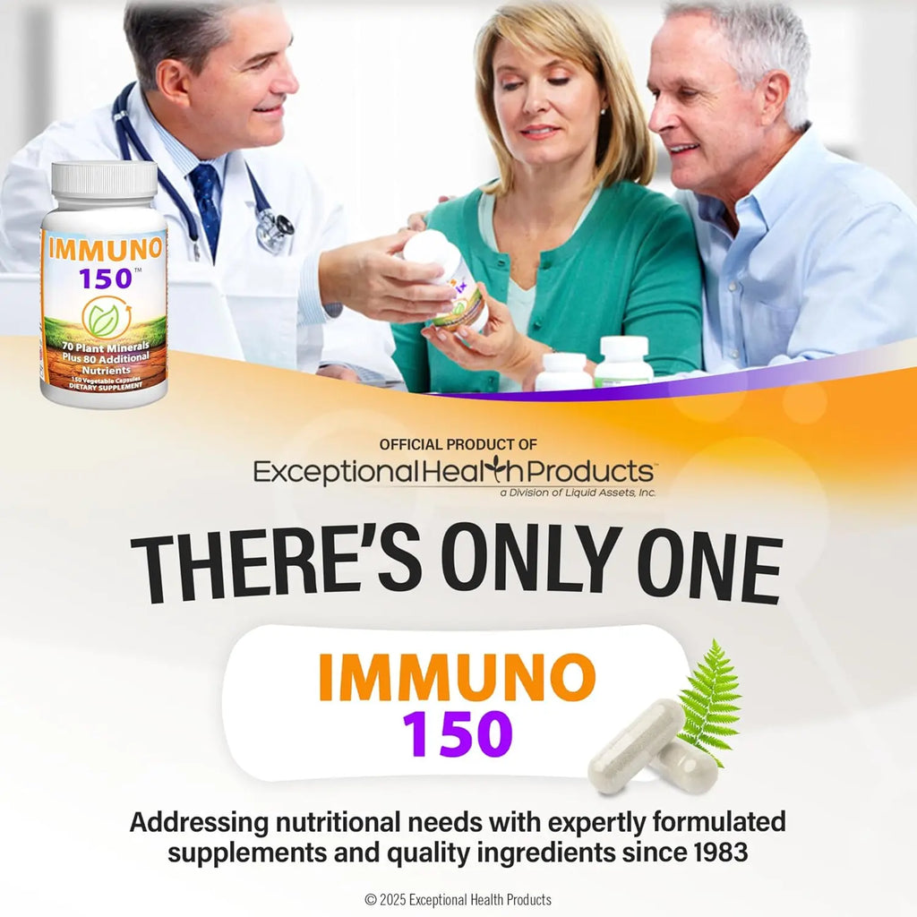 Immune Support Supplement, Packed with 70 Plant Minerals, 13 Essential Vitamins and 68 Additional Nutrients-150 Vegetable Capsules- Immune Boost for All Age Groups