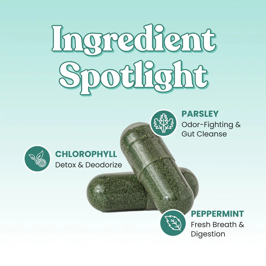 Body Magic Chlorophyll Pill - For Body Odor, Detox & Skin Body Magic Chlorophyll Pill - For Body Odor, Detox & Skin The Balance Bundle - Feminine Hygiene Self Care Products Her Fantasy Box - Boric Acid pH Balancing Vaginal Suppository (30 Count)