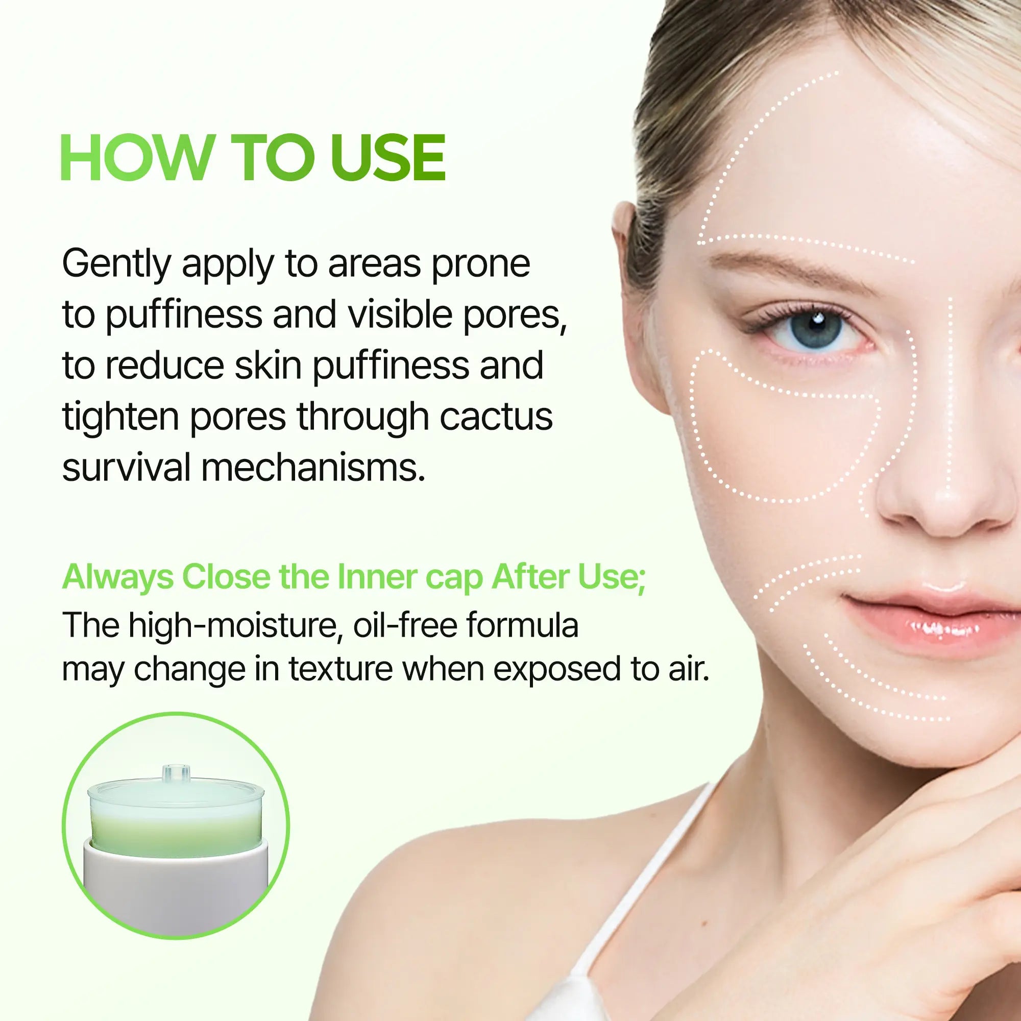 Two-Piece Set Cactox & Collagen Multi Pore Firming Duo with Cactus Cooling & Eye Care Stick for Visible Pore Refining and Skin Repair