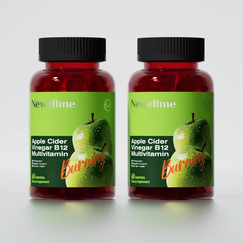 Apple Cider Vinegar Gummy VitaminsCount - Vitamin B12, Gelatin-Free, Gluten-Free, Vegan & Non-GMO,ACV Supplement | Apple Flavor Optimum Edible Dietary Fitness