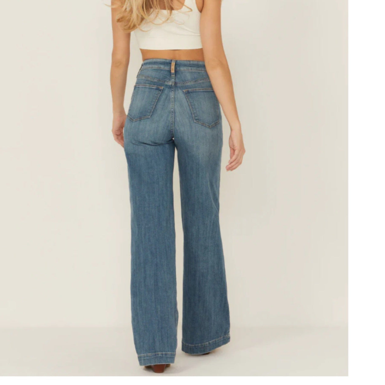 2026 Wide-Leg Jeans Women's Autumn And Winter High Waist Thin Taste Blue Drape Elastic Straight Jeans