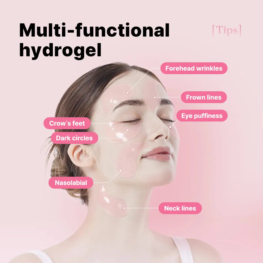 The Peptide Collagen Hydrogel Eye Patch 60 Patches Reduce Puffiness Hydrate Under-Eye Bags in 10 Minutes