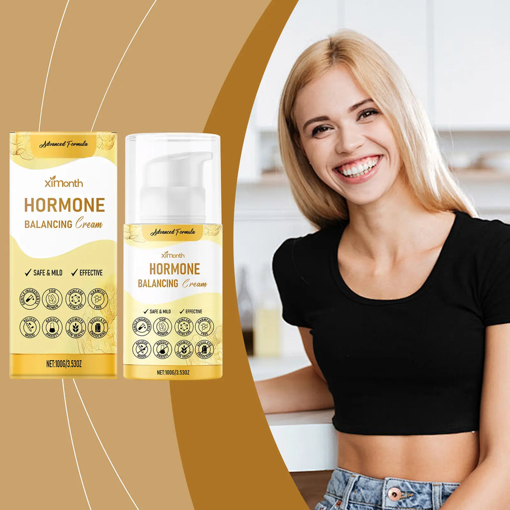 Hormone Balancing Cream for Women 100g – Advanced Natural Formula – Helps Balance Hormones Naturally – Relieves Menopause Symptoms, Hot Flashes, Night Sweats & Mood Swings – Safe & Mild Progesterone Cream – Daily Wellness Support