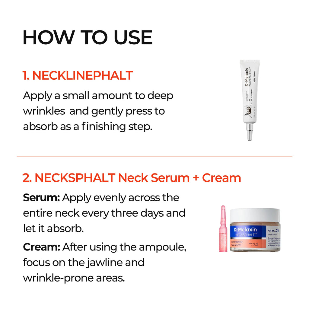 [Dr.Melaxin Official] Perfect Neck Wrinkle Care Set Neck Firming Skin Care Set Neck cream Korean Cosmetics