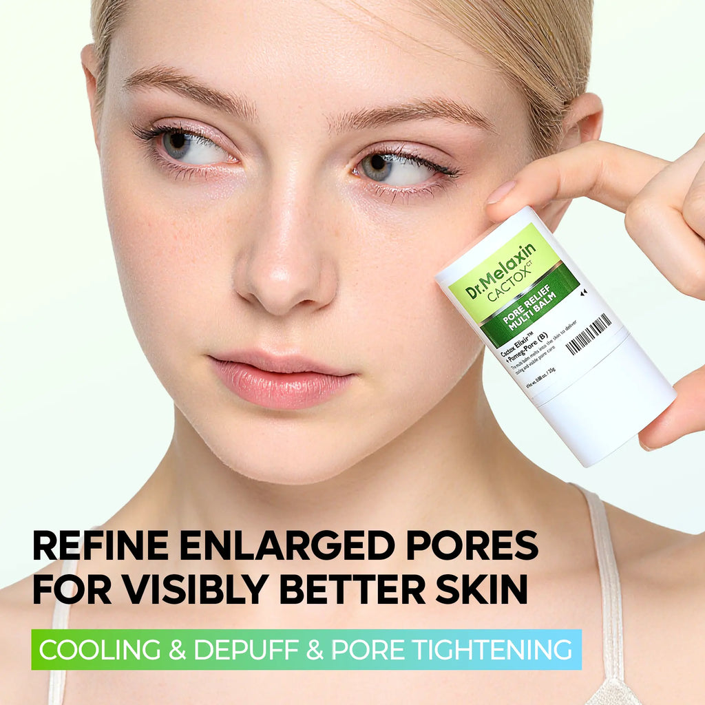 Two-Piece Set Cactox & Collagen Multi Pore Firming Duo with Cactus Cooling & Eye Care Stick for Visible Pore Refining and Skin Repair