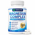 FoSoCang 1000mg 7-Elemental Dietary Magnesium Complex - Non-GMO Multi-Mineral Supplement with Calcium & Vitamin, 90 Capsules for Bone Health, Calming Support & Fitness
