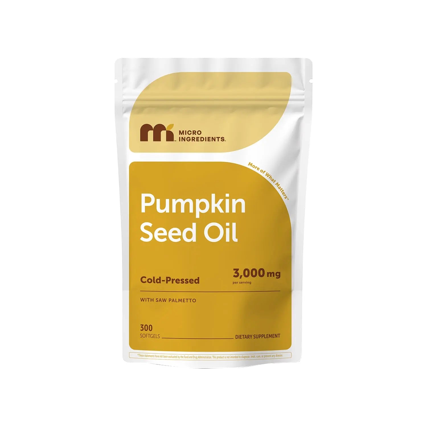 Micro Ingredients Pumpkin Seed Oil with Saw Palmetto Softgels