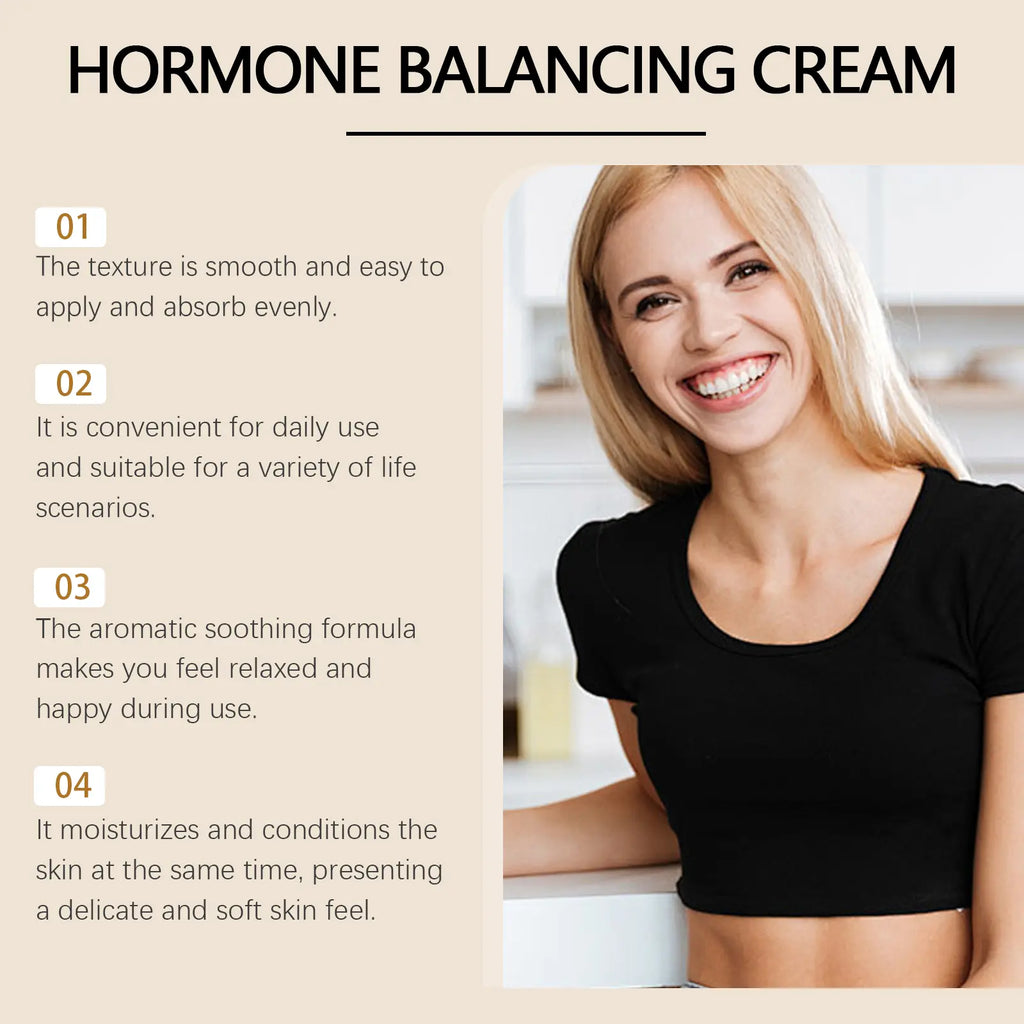 Hormone Balancing Cream for Women 100g – Advanced Natural Formula – Helps Balance Hormones Naturally – Relieves Menopause Symptoms, Hot Flashes, Night Sweats & Mood Swings – Safe & Mild Progesterone Cream – Daily Wellness Support