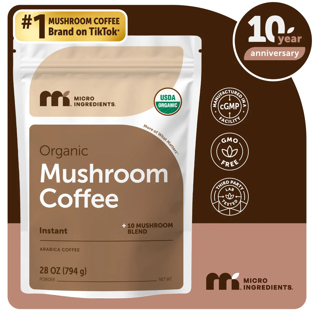 Micro Ingredients Organic Instant 10 in 1 Mushroom Coffee Powder