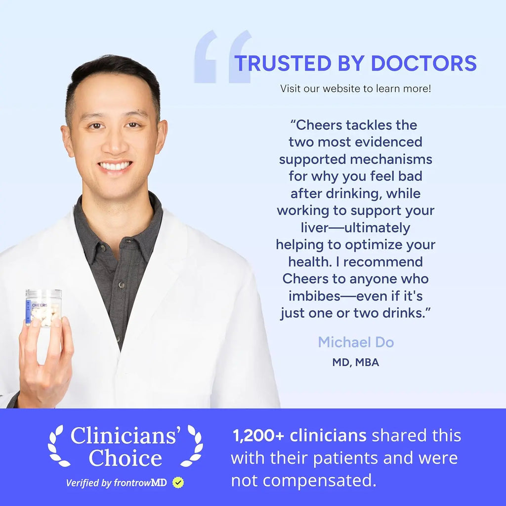 Cheers Restore | Supplement with DHM + L-Cysteine | 12 Doses | 36 ct
