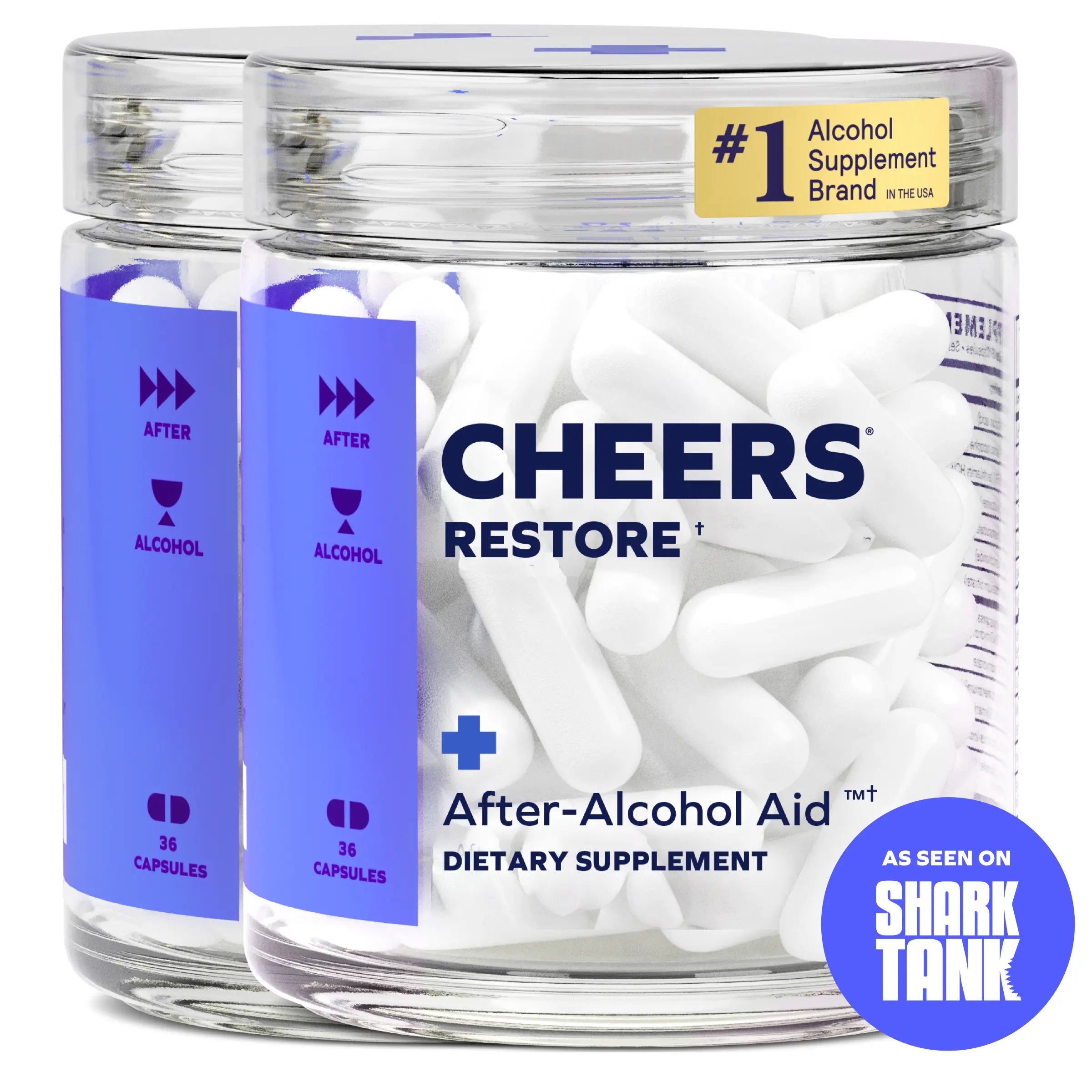 Cheers Restore | Supplement with DHM + L-Cysteine | 12 Doses | 36 ct