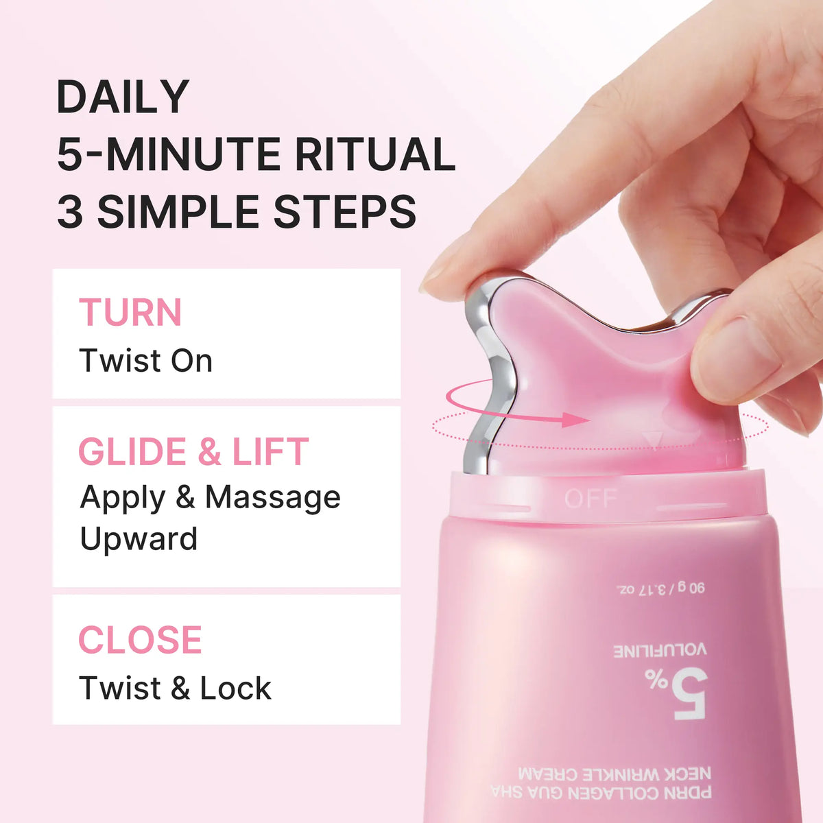 [NEW] [medicube] PDRN Collagen Gua Sha Neck Wrinkle Cream | Built-In Gua Sha Massager with Volufiline 5%25 + PDRN | Firming, Contour Care for the Look of Fine Lines, Jawline, Neck, Décolleté,Underarms, Chest, Legs, Shoulder | Massage Cream | Korean Skinca