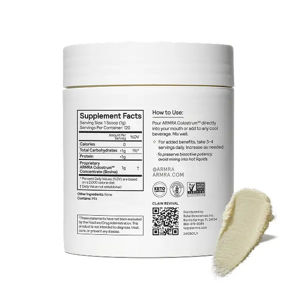 ARMRA Colostrum Unflavored Jar