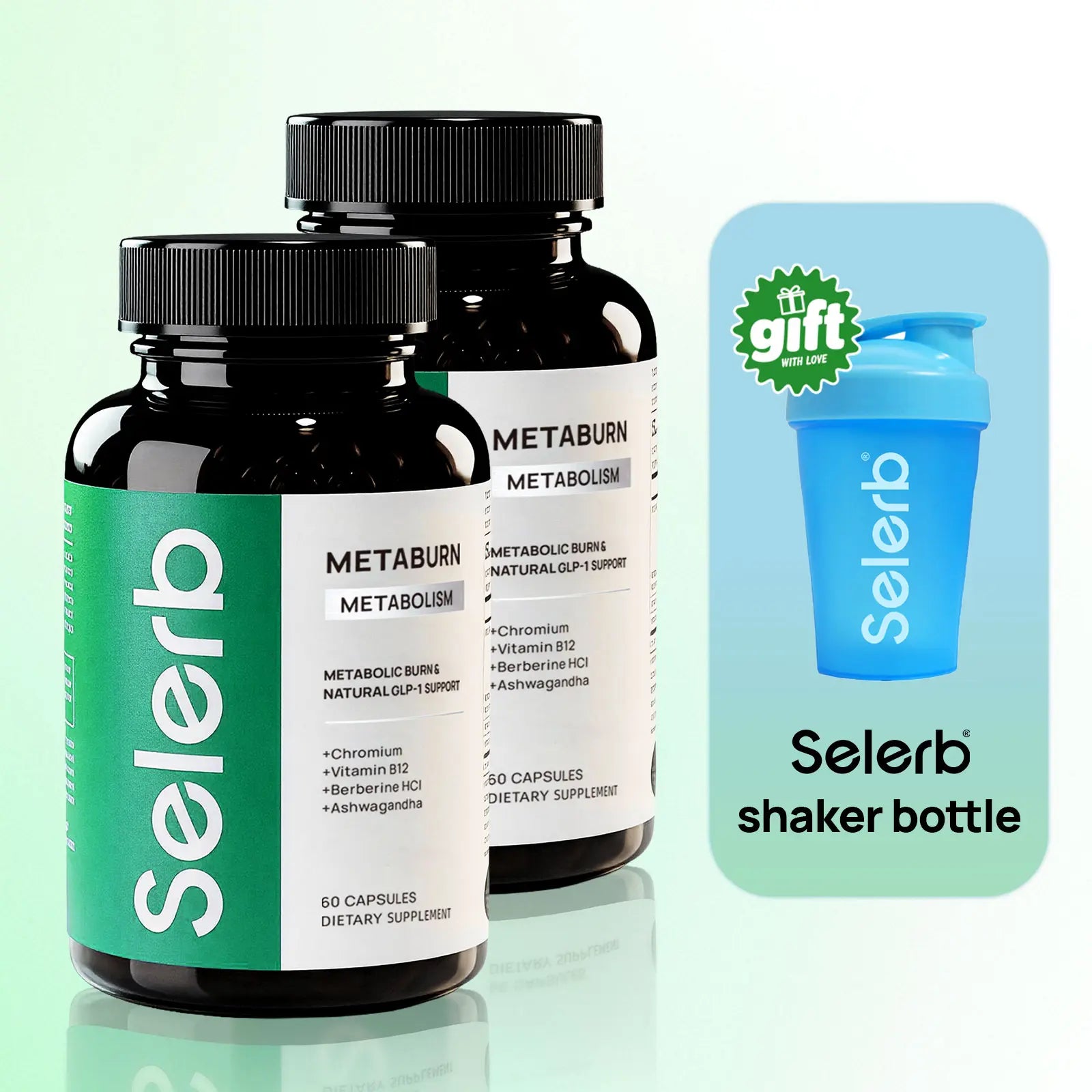 Selerb Metaburn for Daily Nutrient Support – With Chromium, Vitamin B12 & Berberine HCI – 60 Capsules TikTokShopBlackFriday
