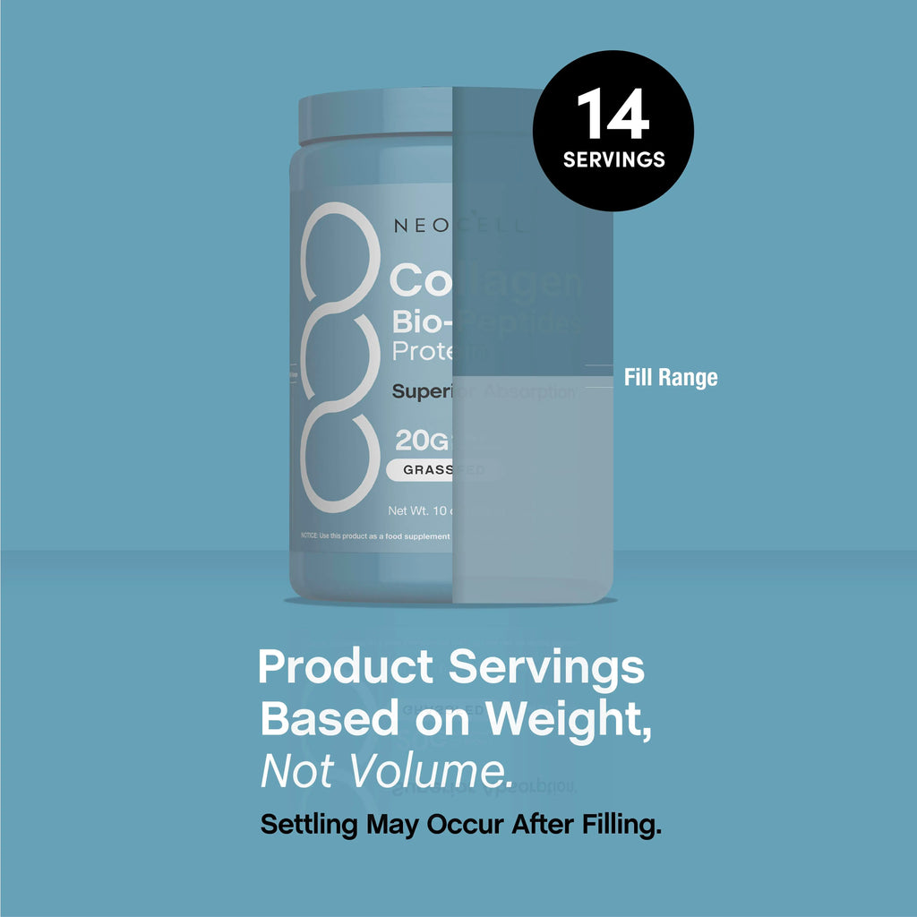 NeoCell Collagen Bio-Peptides Powder - 20oz - Superior Absorption - Grassfed Protein Supplement - Advanced with 18 Essential Amino Acids