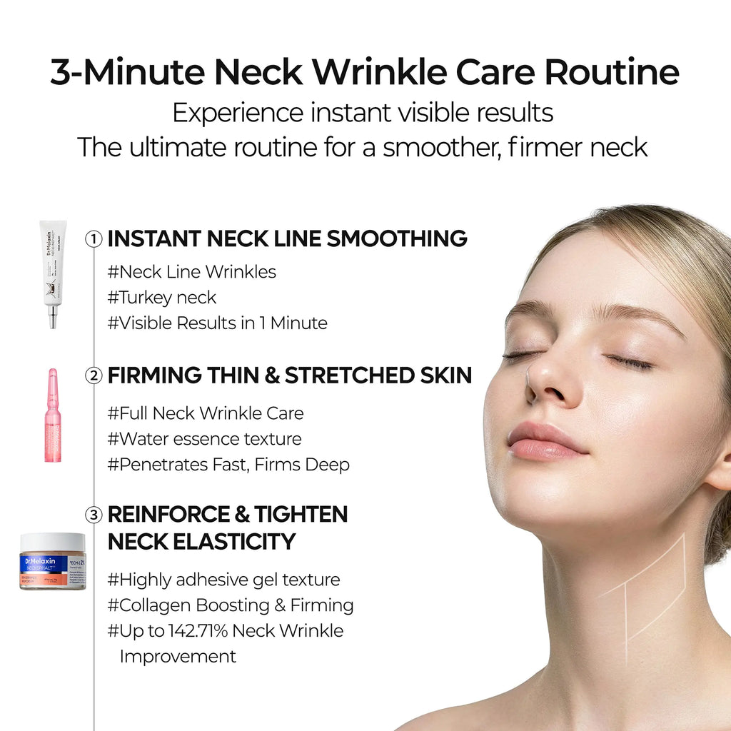 [Dr.Melaxin Official] Perfect Neck Wrinkle Care Set Neck Firming Skin Care Set Neck cream Korean Cosmetics