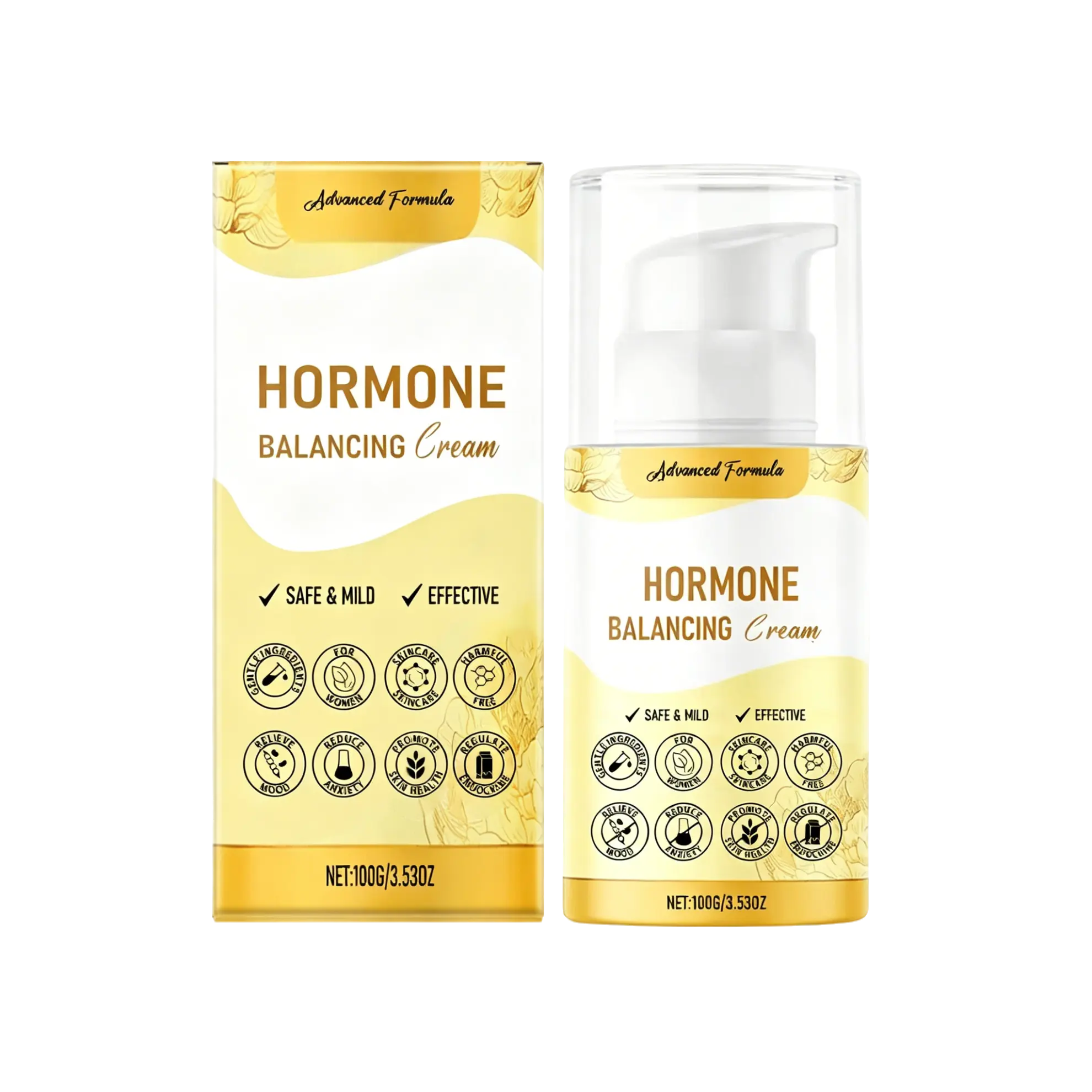 Hormone Balancing Cream for Women 100g – Advanced Natural Formula – Helps Balance Hormones Naturally – Relieves Menopause Symptoms, Hot Flashes, Night Sweats & Mood Swings – Safe & Mild Progesterone Cream – Daily Wellness Support