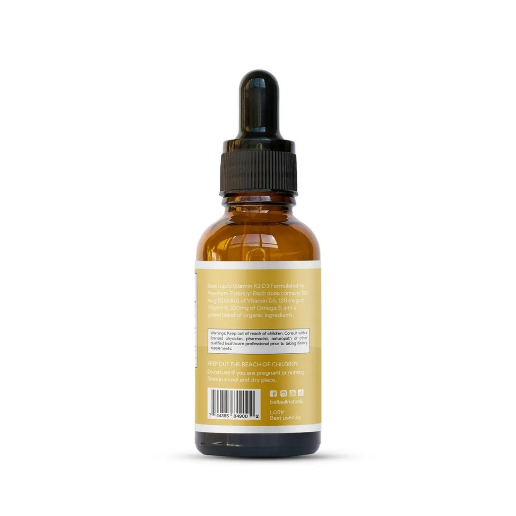 Bella All Natural D3 K2 Drops and Probiotics MAX