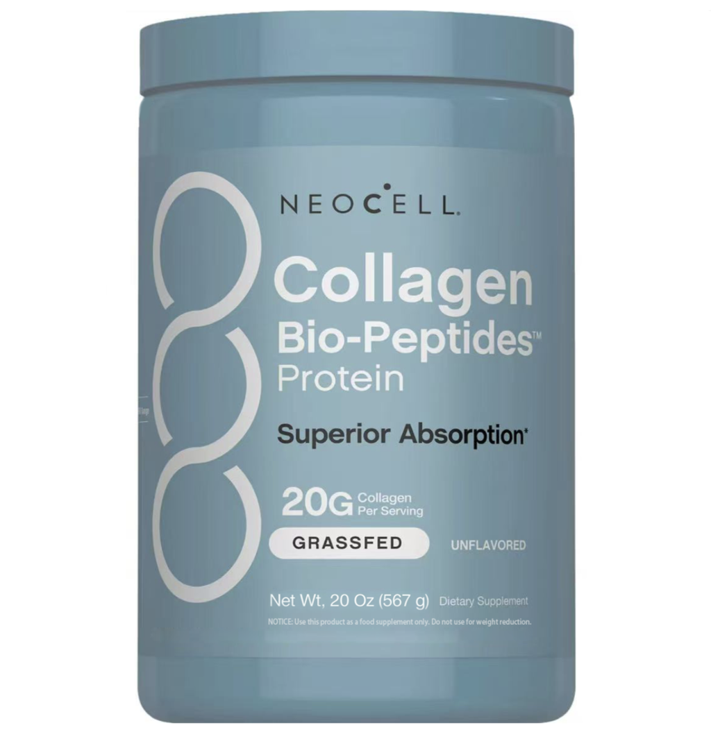 NeoCell Collagen Bio-Peptides Powder - 20oz - Superior Absorption - Grassfed Protein Supplement - Advanced with 18 Essential Amino Acids
